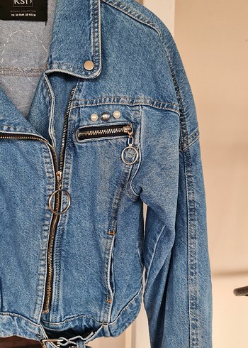 grop kot ceket kemer detayli - Görsel 5