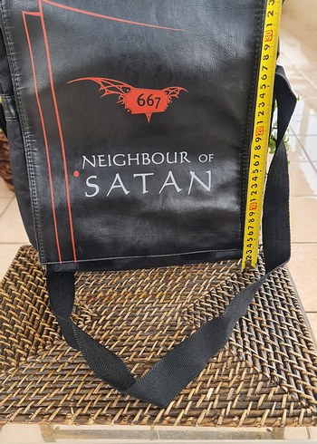 Siyah Gotik Erkek Omuz Çantası 667 - Görsel 2