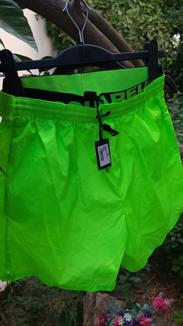 Parlak Yeşil Mini Erkek Şort - Görsel 3