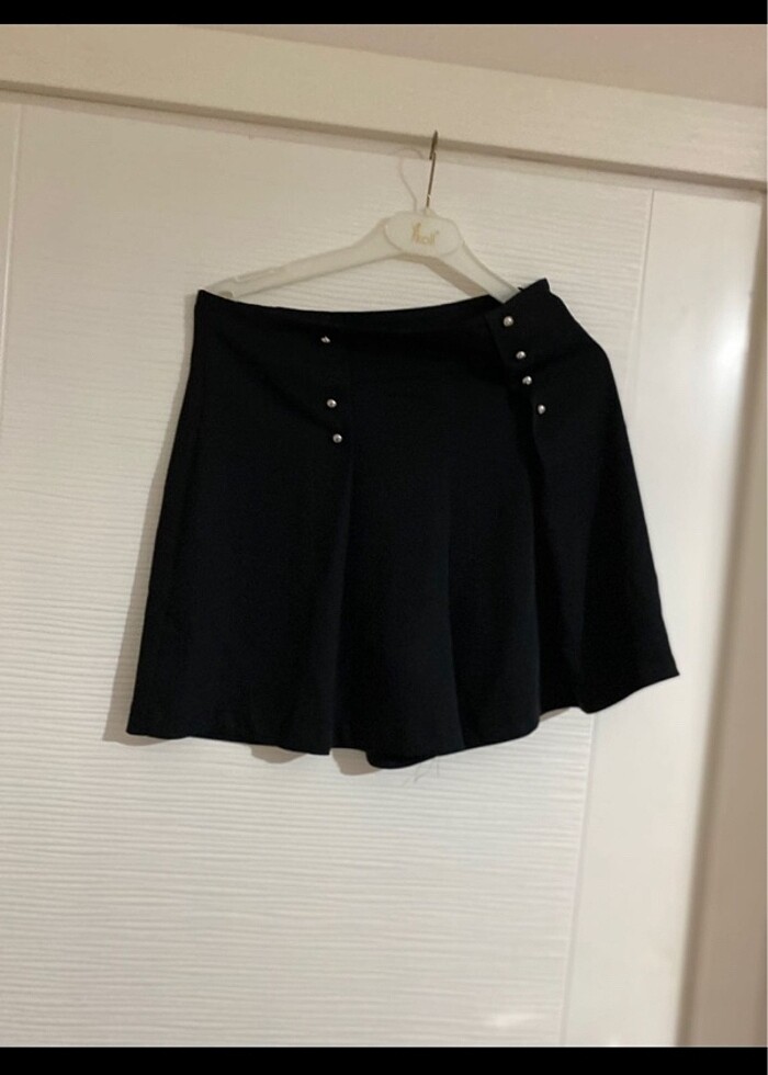 Etek şort siyah - Görsel 4