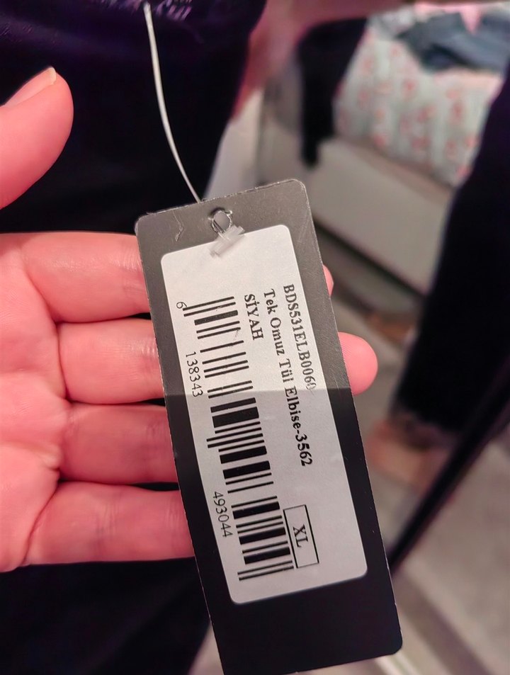 Siyah Drapeli Straplez Midi Elbise - Görsel 4