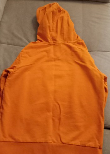 LC Waikiki Turuncu Kapüşonlu Erkek Çocuk Sweatshirt