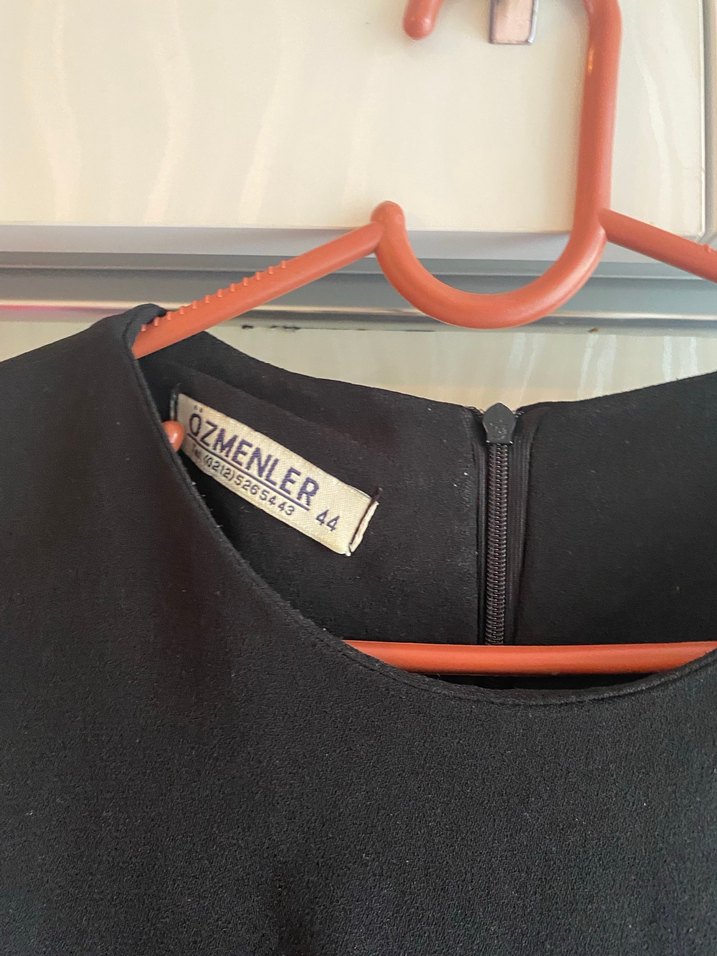 Siyah Drapeli Gotik Uzun Kollu Elbise - Görsel 4