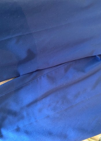 Kadın Mavi Midi Kumaş Pantolon - Görsel 4