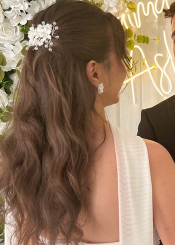 Gelin saç aksesuarı taç - Görsel 3
