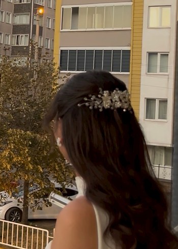 Gelin saç aksesuarı taç - Görsel 4