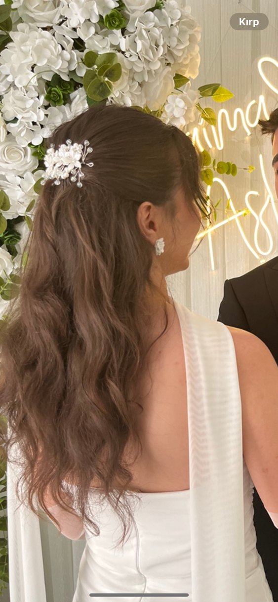 Gelin saç aksesuarı taç - Görsel 3