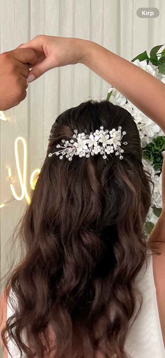 Gelin saç aksesuarı taç - Görsel 2