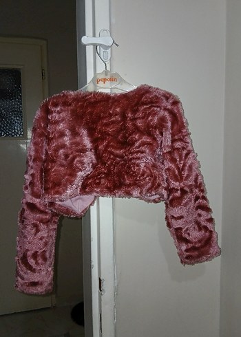 Civil Kız Çocuk Pembe Kürklü Bolero