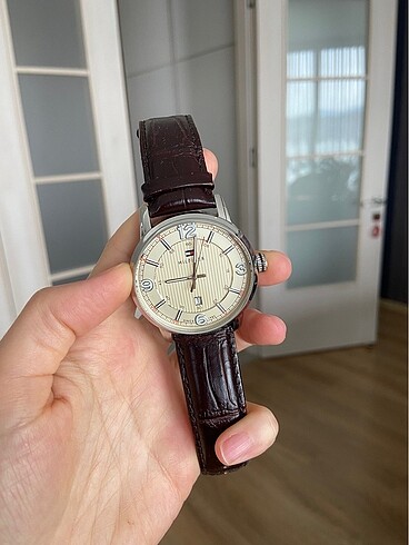 Beden kahverengi Renk Tommy hilfiger unisex saat george watch 1710343