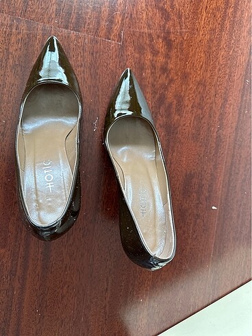 38 Beden kahverengi Renk Hotiç kahve rugan topuklu stiletto