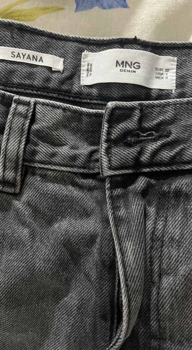 Gri Kadın Denim Jean - Regular Fit, Sokak Stili - Görsel 3