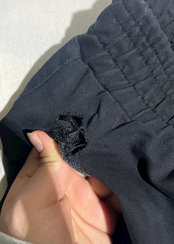 Siyah Fermuarlı Rahat Kesim Erkek Şort - Görsel 4