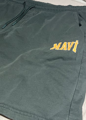 Mavi Baskılı Gri Erkek Şort - Görsel 3