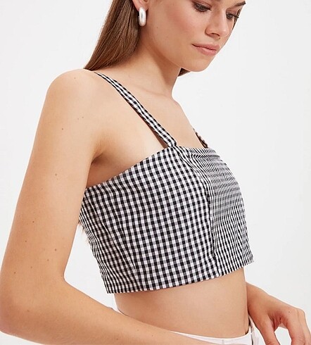 Koton Koton askılı crop