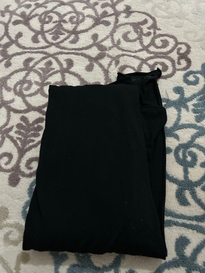 siyah penye şal - Görsel 2