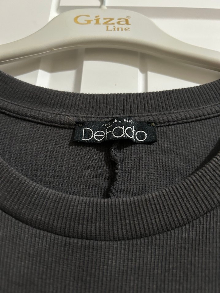 gri Uzun Kollu Kadın Elbise - Görsel 4