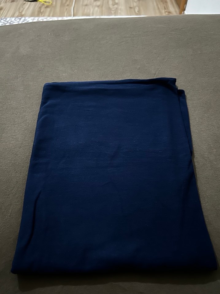 kahverengi ve lacivert penye şallar - Görsel 5