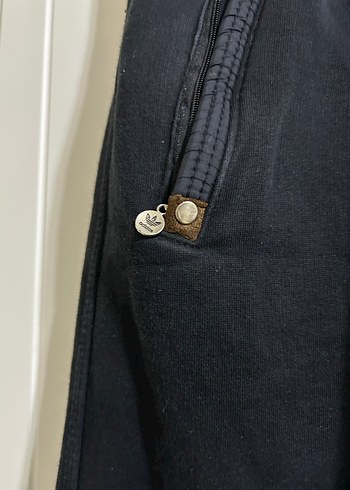 Kadın Siyah Fermuarlı Rahat Eşofman Altı - Görsel 4