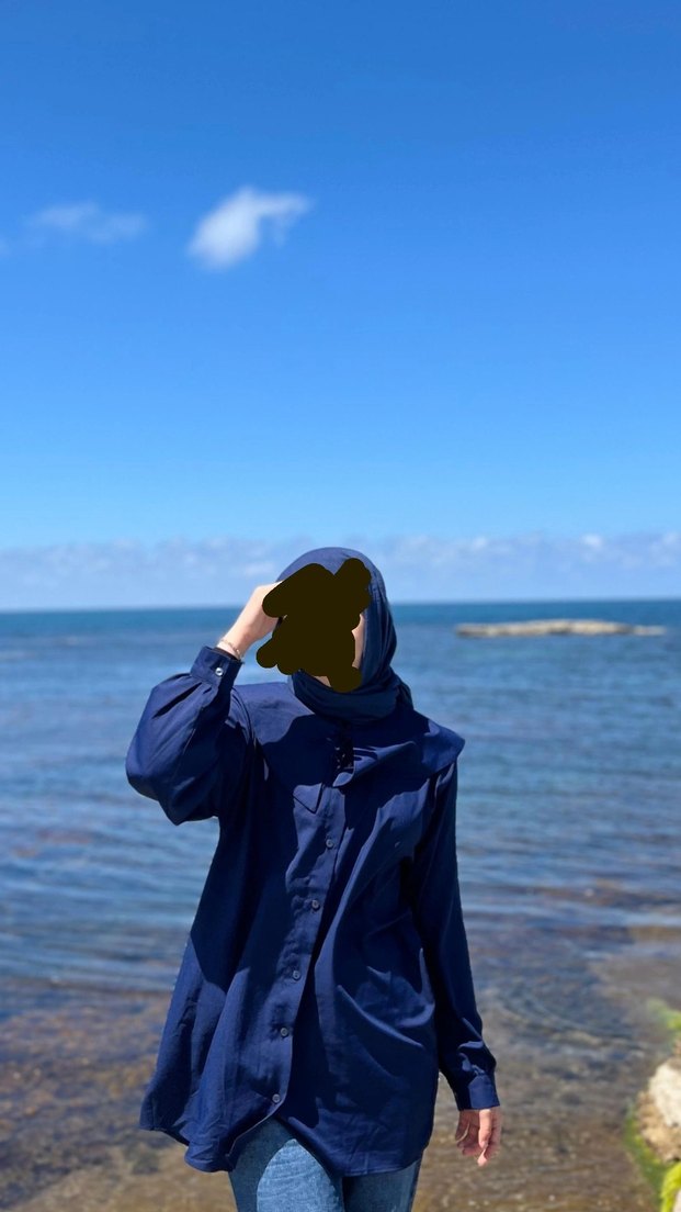 Lacivert gömlek - Görsel 2