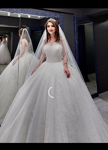 Prenses model gelinlik 