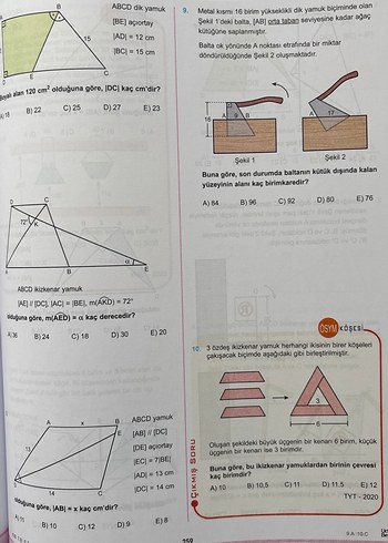 345 TYT-AYT Geometri Konu Anlatımlı Soru Bankası 1. Kitap - Görsel 4