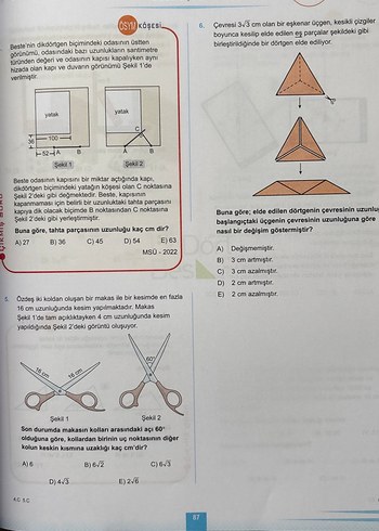345 TYT-AYT Geometri Konu Anlatımlı Soru Bankası 1. Kitap - Görsel 7