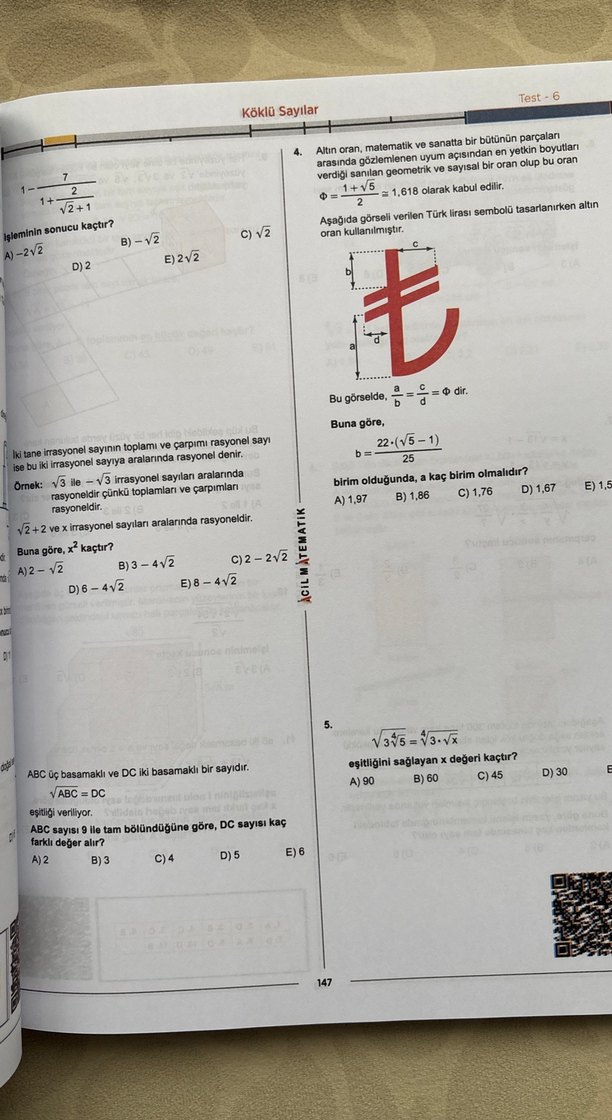 Acil Yayınları TYT matematik Soru Bankası - Görsel 3