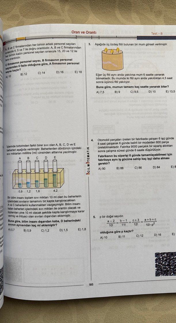 Acil Yayınları TYT matematik Soru Bankası - Görsel 5