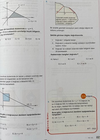 ÜçDörtBeş 345 konu anlatımlı Yks geometri soru bankası  - Görsel 7