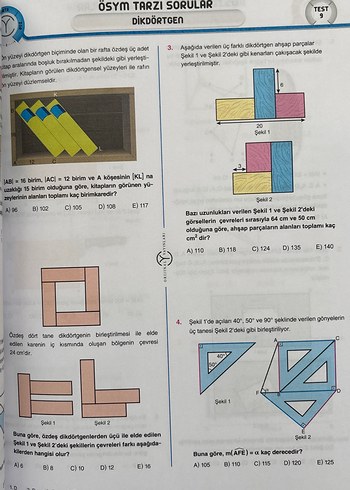 Orijinal yayınları TYT AYT Geometri Soru Bankası - Görsel 6
