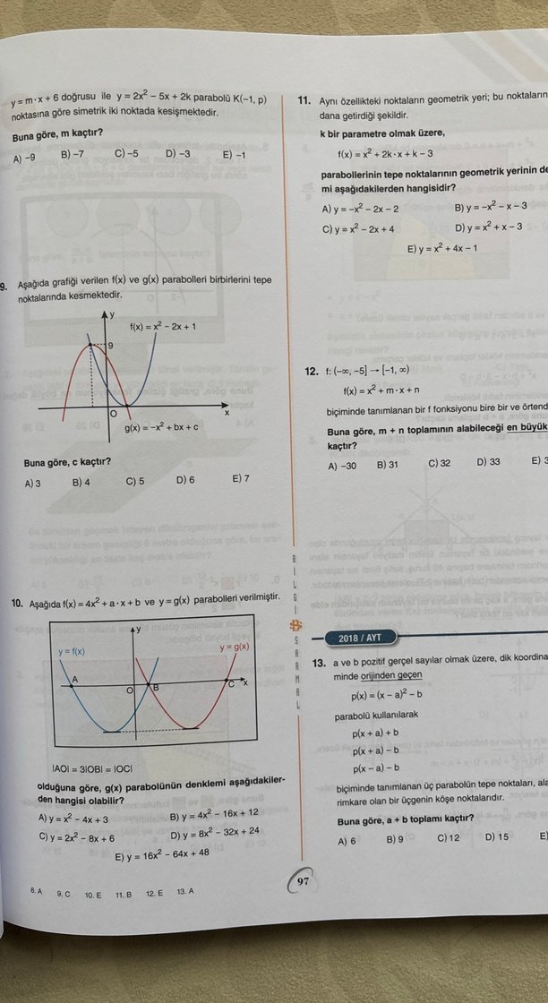 Bilgi sarmal ayt matematik soru bankası - Görsel 2