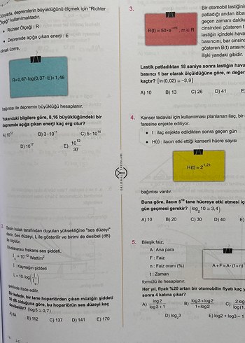 Orijinal AYT Matematik Soru Bankası - Görsel 4