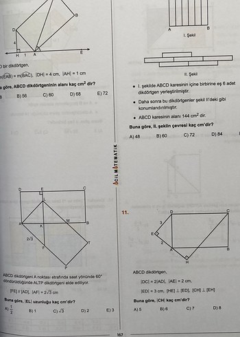 Acil yayınları TYT-AYT Geometri Soru Bankası - Görsel 4