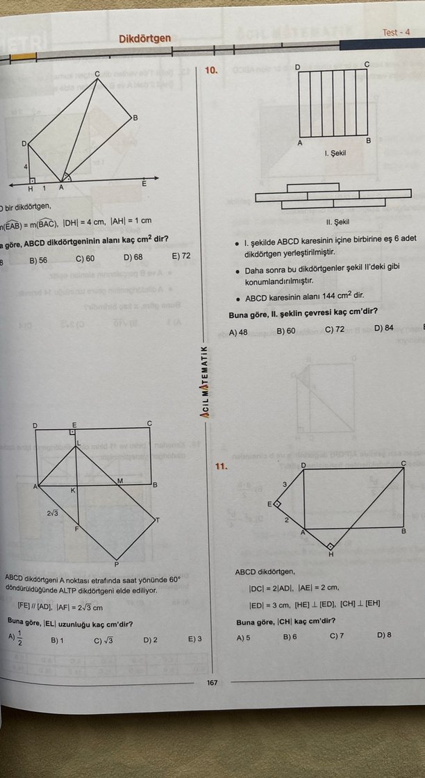 Acil yayınları TYT-AYT Geometri Soru Bankası - Görsel 4