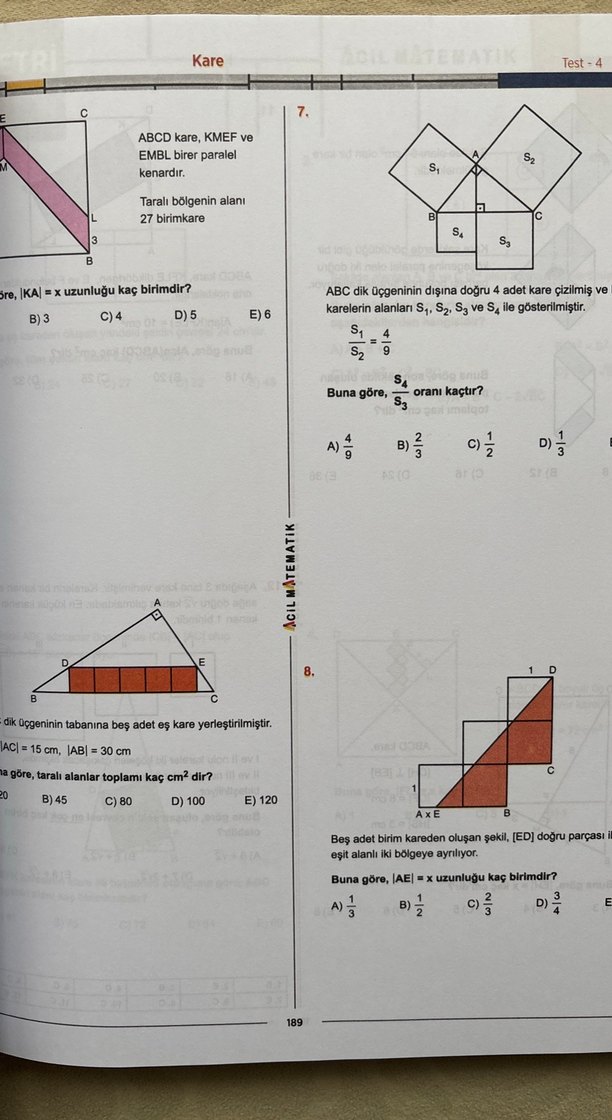 Acil yayınları TYT-AYT Geometri Soru Bankası - Görsel 3