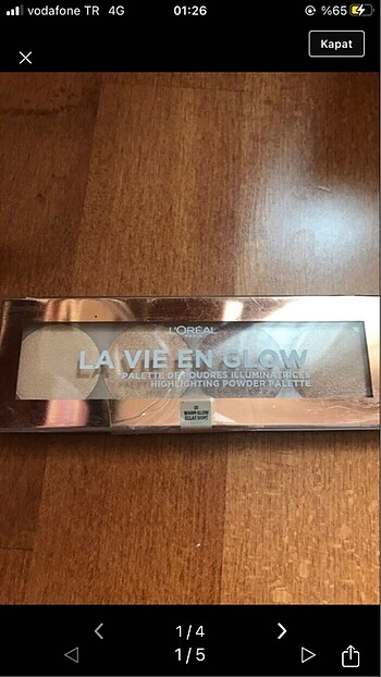 Loreal aydınlatıcı palet