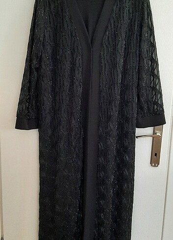 52 Beden siyah Renk Abaya elbise