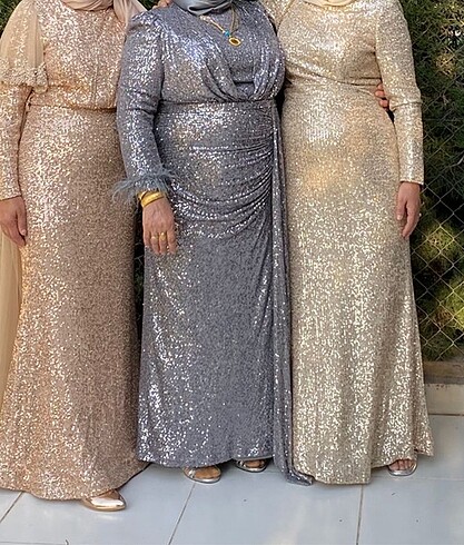 Abiye tesettür pul payet