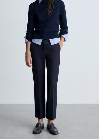 Lacivert Kadın Ofis Triko - Görsel 2