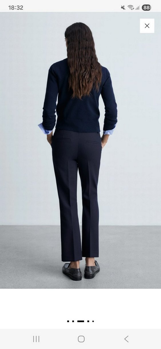 Lacivert Kadın Ofis Triko - Görsel 3