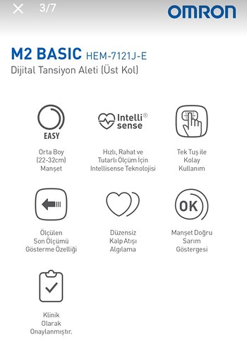 Beden Omron M2 Basic Dijital Tansiyon Aleti (Üst Kol)