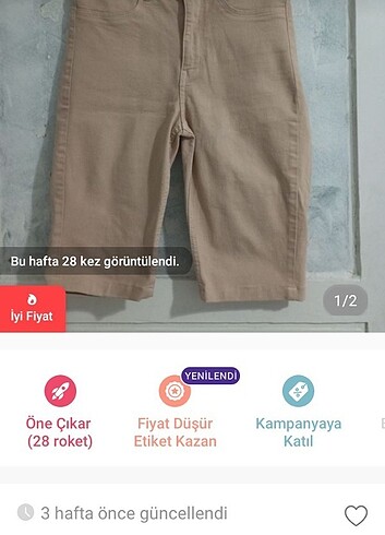 H&M Kot şort