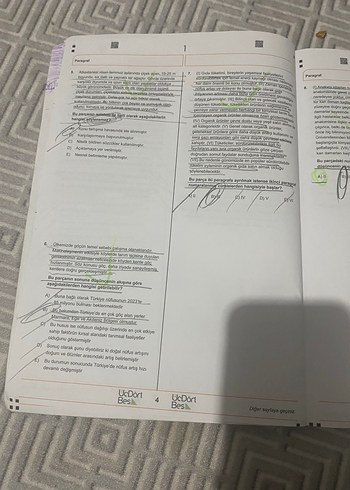 25 Adet Paragraf Denemesi Sınav Hazırlık Kitabı