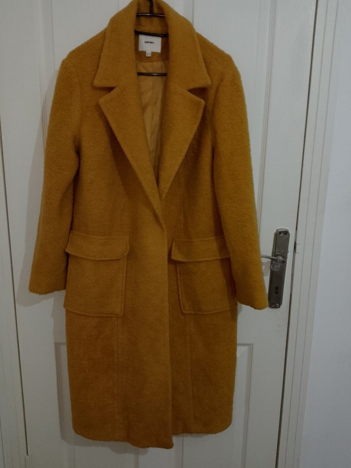 Hardal Rengi Uzun Kadın Kaban - Görsel 2