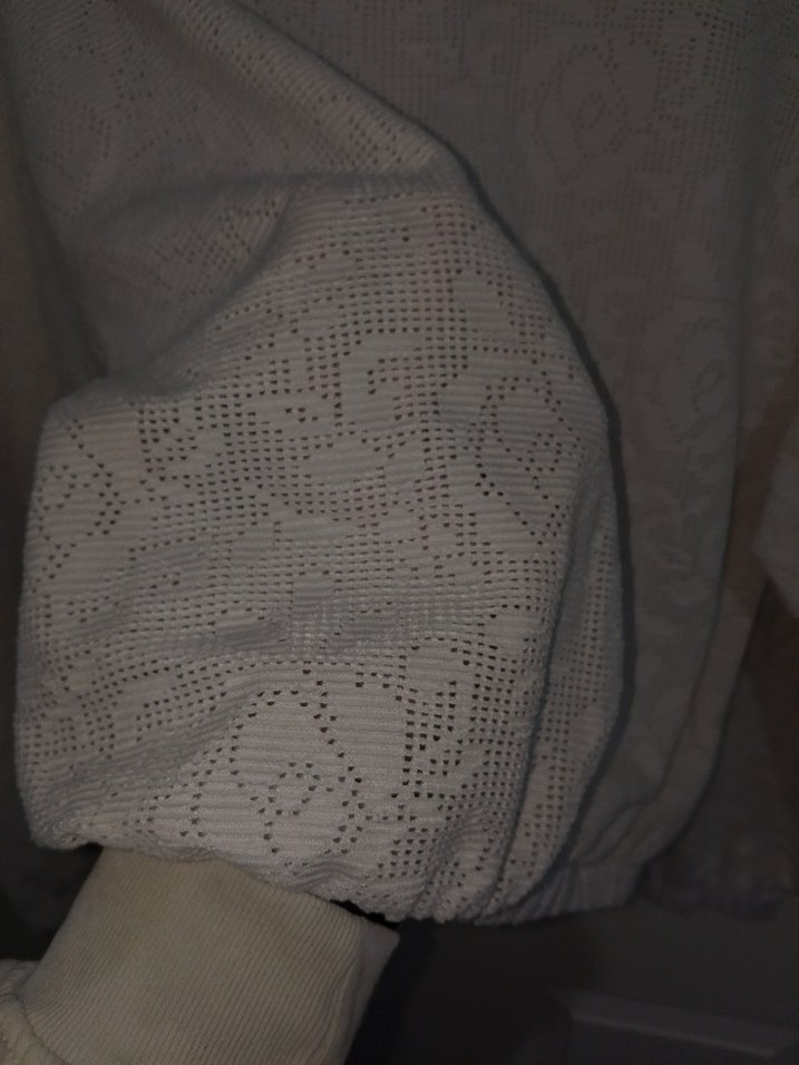 Nakışlı Bohem Gri Midi Triko Kazak - Görsel 3