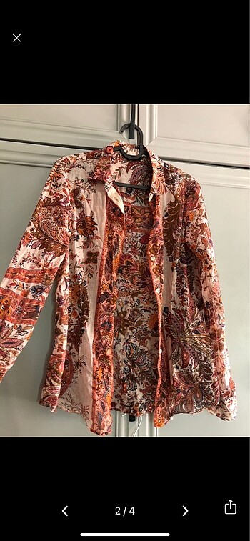 Massimo Dutti Massimo dutti desenli gömlek