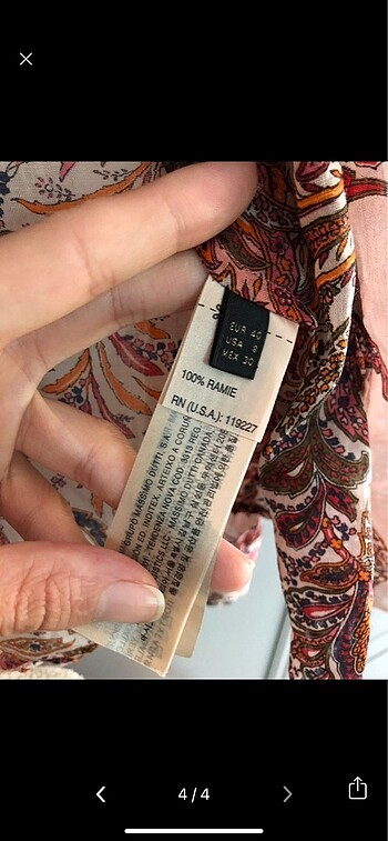 l Beden çeşitli Renk Massimo dutti desenli gömlek