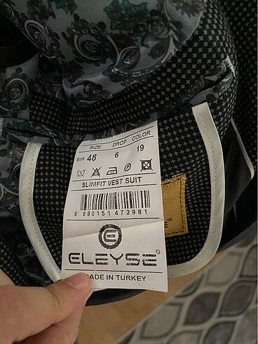 m Beden Takım elbise