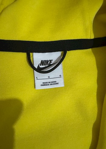 Sarı Nike Fermuarlı Erkek Sweatshirt - Görsel 5